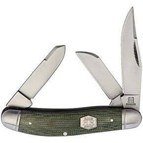 Rough Ryder Sowbelly Green Micarta Brushed RR1991