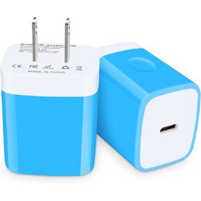 USB C Fast Charger Block, GiGreen 20W Type C Charger Box Wall Adapter Plug for Samsung Galaxy A13 5G/A23 5G/S21 FE/Z Flip4/A03s/A53 5G/A32/A12/S22/A73,iPhone 14/13 Pro Max/12/11/XS/8,Pad Pro,Pixel 7 6