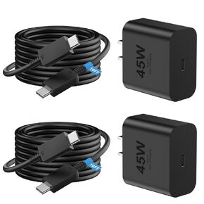 45W USB C Charger Fast Charging for iPhone 16 Pro Max, 2 Pack 45W USB C iPhone 16 Fast Charger Block with 10FT USB C Charging Cable for iPhone 16/16 Plus/16 Pro/16 Pro Max/15/15 Pro/15 Pro Max (Black)
