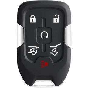 Self-Programmable Keyless Entry Remote Control Key Fob Replacement Fits for Chevy Suburban Tahoe GMC Yukon/Yukon XL Denali 2015 2016 2017 2018 2019 2020(FCC:HYQ1AA) 1 Pack