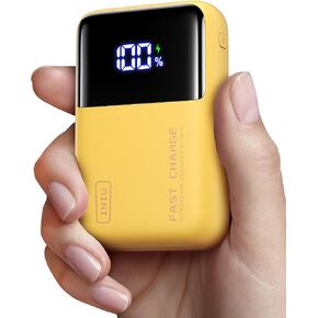 INIU Power Bank, 25000mAh 100W High Capacity Laptop & Phone Portable Charger, Fast Charging Flight Cruise Ship Family Essentials Traveling Powerbank for College Students Teen Boys Girls, Yellow