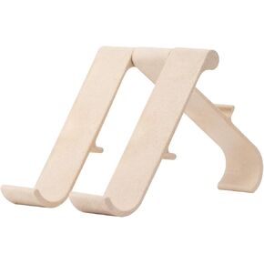 R-Go Tools Treepod, Ergonomic Adjustable Laptop and Tablet Stand, Bio-Based Wood Fibre, Modular Design, White