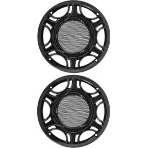 Unifizz 2pcs Car Metal Audio Speaker Grill Cover Mesh Woofer Horn Guard Decorative Circle Grille Protector Black 7in