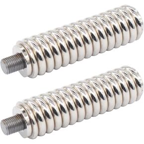 ApplianPar 2Pcs Heavy Duty SS-3H CB Antenna Spring Mount for Vehicle CB Radio Antenna Mount 3/8-24 Inch Threads Stainless Steel