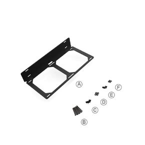 DIY Multi Function 90 Degree 120 240 360 Shelf Style Fan Radiator Water Cooling Bracket (240CM Fan Radiator Bracket)