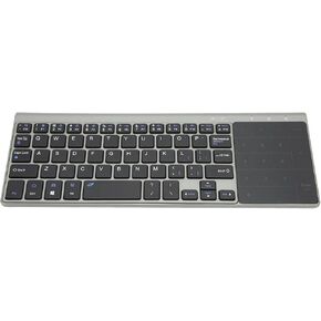 Pyhodi 2 in 1 Mini Wireless Keyboard and Mouse Combo, 2.4GHz Portable Ultra Slim Keyboard with Sensitive Touchpad, Smart Power Saving, Compatible with iOS Android Computer TV Box