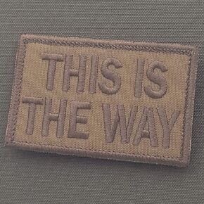 Tan This is The Way 2x3.25 Coyote Brown Morale Tactical Military Hook Patch