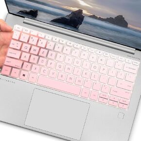 Keyboard Cover for 2024 2023 HP EliteBook 830 835 840 845 1040 G9 G10, 13.3 14 inch HP EliteBook Keyboard Protector Skin(Not fit 840 845 1040 G8 G7 G6 G5 G4 G3)-Ombre Pink