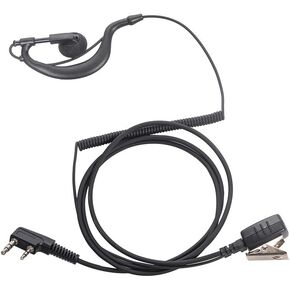 Walkie Talkieds Earpiece Headset with Mic PTT for Kenwood TK-2107 TK-3107 BaoFeng Uv-5r Bf-888s 2 Way Radio G Shape