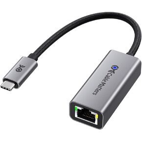 Cable Matters USB C to 2.5Gb Ethernet Adapter, 2.5 Gigabit Network Speed, USB C to Ethernet Adapter Compatible with USB 4, Thunderbolt 4/5, Plug & Play for MacBook, Laptop, and USB-C Devices