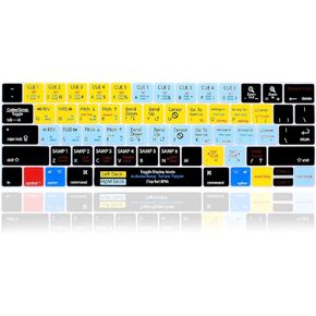 تغطية لوحة مفاتيح مفاتيح مفتاح Silicone Serato Serato Live English من أجل MacBook Pro مع شريط اللمس مقاس 13 بوصة (طراز A2159 و A1989 و A1990 و A1706 و A1707) (2019-2016) تخطيط الولايات المتحدة الأمريكية لجلد واقية من الولايات المتحدة الأمريكية