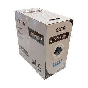 LAN Cable, Network Cable, Category Cable, CAT6 Solid Bulk Ethernet Cable, 23AWG 4 Pair, Unshielded Twisted Pair (UTP),DSX-8000 Certified,550MHz (Yellow, 1000ft)