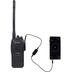 PRYME® Gateway Cable for Android Phone to 2-Way Radios; Fits: Kenwood VOX Capable Radios(LNK-01-ZU)