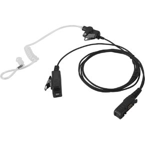 PTT xpr 3300e 3500e Earpiece with Mic dp2400 Walkie Talkie Safefy Headset Black Ear Piece for Motorla xpr3300e xpr3500e xpr3300 xpr3500 XIRP DP DEP MTP Tetra Series Radio(Wired)