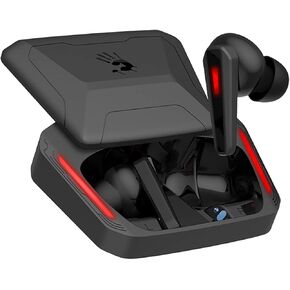 Bloody M70 TWS True Wireless Gaming Earbuds, Bluetooth 5.0, Dual ENC Noise Cancelling Mics, Deep Bass, Low Latency, IPX4 Rate Earphones with Charging Case Red