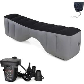 Auto SUV Inflatable Car Air Mattress Back Seat Gap Filler Pad with Pump Portable Travel Sleeping Bed for MPV Sedans Trucks Camping Accessories