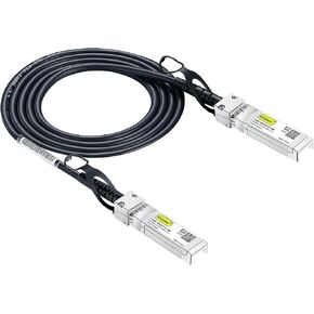 10Gtek# SFP+ DAC Twinax Cable, Passive, Compatible with Cisco SFP-H10GB-CU1.5M, Ubiquiti UniFi, Fortinet and More, 1.5 Meter(5ft)
