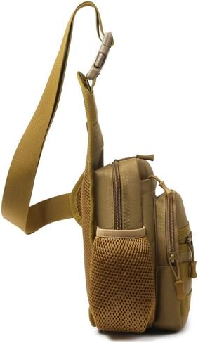 Tactical Backpack Multifunctional Large Capacity Sling Shoulder Crossbody Bag for Outdoor Every Day Carry (Black) in Saudi Arabia