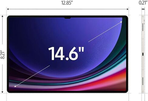 Samsung Galaxy Tab S9 Ultra WiFi Only Factory Unlocked SM -X910NZEEXAR 14.6 Inch ، 512GB - Android Tablet بما في ذلك S PEN US الإصدار 2023 (لون البيج) (متجدد) in Saudi Arabia