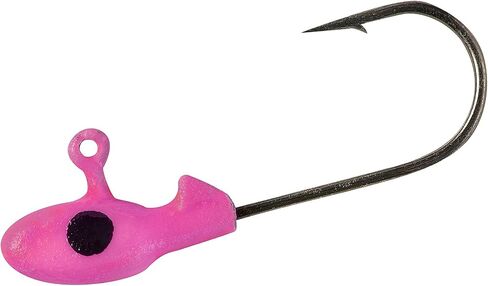 MO 'GLO GLOW-in-the-dark jig for baits crappie crappie الناعمة ، والملحقات لصيد الأسماك في المياه العذبة ، حزمة من 10 ، الوردي glo ، 1/16 أوقية in Saudi Arabia