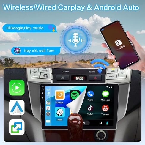 [2+64GB] Inefala for Lexus RX300 RX330 RX350 RX400H 2004-2009 Android Car Radio Stereo with Wireless CarPlay Android Auto, 9 Inch HD Touchscreen with GPS WiFi BT FM/RDS SWC Canbus Backup Camera MIC in Saudi Arabia