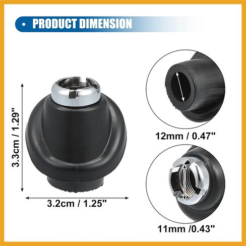 Rubber Antenna Nut Top Cap for Toyota Tacoma 1995-2004 Antenna Mount Base Adapter Replace No.86396-04010 Replacement in Saudi Arabia