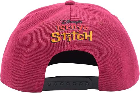 قبعة بيسبول ستيتش بتصميم وجه ملاك بحافة مسطحة قابلة للتعديل مع اذنين ثلاثية الابعاد من ديزني، متعددة الالوان، مقاس واحد in Kuwait