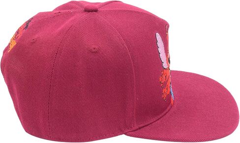 قبعة بيسبول ستيتش بتصميم وجه ملاك بحافة مسطحة قابلة للتعديل مع اذنين ثلاثية الابعاد من ديزني، متعددة الالوان، مقاس واحد in Kuwait