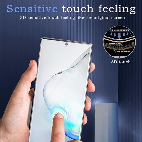 [2 + 2] واقي شاشة زجاجي مقسى لـ Samsung Galaxy Note 10 ، 2* Film Filmed Glass Film + 2* واقي عدسة الكاميرا ، فيلم زجاجي كامل ثلاثي الأبعاد ، صلابة 9H ، حماية حافة الترقية ، سهولة التثبيت in Kuwait