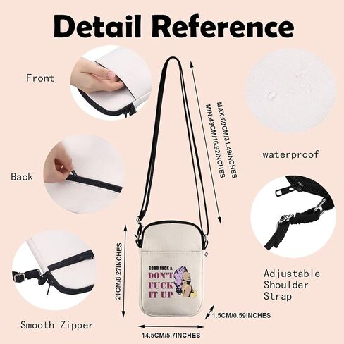 حقيبة RP Fan GiftDrag Race لمستحضرات التجميل حظًا سعيدًا ولا تفسدها، حقيبة مكياج بسحاب لمحبي Drag Queen (الحظ ولا تفعل) in Kuwait