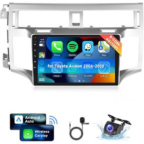 [8 CORE 6G+128G] for Toyota Avalon 2006-2010 Car Radio with Wireless Carplay/Android Auto, 9 Inch Android 13 IPS Touch Screen Car Stereo, Bluetooth, GPS, WiFi, SWC, DSP + Backup Camera