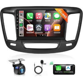Podofo Car Stereo for Chrysler 200 200C 200S 2015-2019 Radio with Wireless Carplay Android Auto 9inch HD IPS Touchscreen with Bluetooth WiFi 28UIs RDS/FM Radio MirrorLink GPS SWC AHD Backup Camera