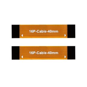 waveshare 2PCS PCIe Flexible Cable 40mm, Compatible with Raspberry Pi 5, Suitable for Various Raspberry Pi 5 PCIe Hats, 2pcs Version