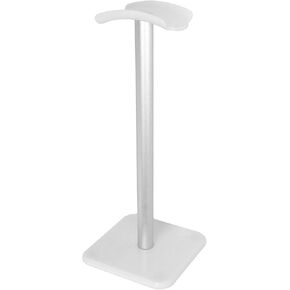 VBESTLIFE Headphone Stand, Headset Holder Earphone Stand with Aluminum Supporting Bar, for All Headphones Size for PC Gaming Headset Display & Headphones (White)