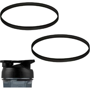 2pcs Gasket for HELIMIX 2.0 Vortex Blender Shaker Bottle 28oz, Silicone Sealing Ring Seal Parts Leak-Proof Water Bottle Lid O Ring Seal Part for Cup Lid BPA Free Accessories Replacement(Black)
