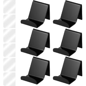 6 Pcs Headphone Wall Hangers Adhesive Gaming Headset Holder Hooks for Wall Mount Strong Universal Stand Hooks for Most Headphone Controller, Hat, Baseball Caps, Closet, Door