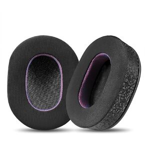 JHK Professional Earpads Cushions Replacement for WH-1000XM5 (WH1000XM5) Over-Ear Headphones Ice Silk Cloth, Cooling Gel Noise Isolation Memory Foam, Added Thickness-Black