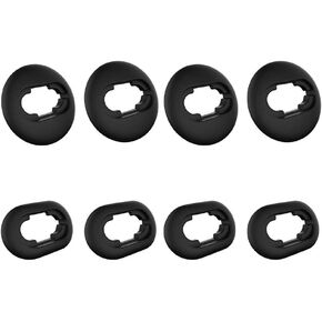 Ear Tips for Samsung Galaxy Buds Live 2020(DSM-R180) Earbuds Accessories,Soft Silicone Anti-Slip Ear Adapter Sets Replacement-8 Pairs(Black)