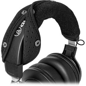 Protective Headband Cover for Audio Technica ATH M50, M50X, M50XWH, M50XBT, M50S/LE, M40X, M30 & More M Series, Machine Washable, No More Flaking Leather, Easy Installation, No Tool Needed | Black