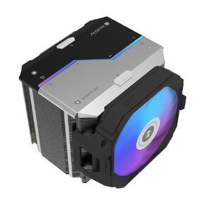 ALSEYE Infinity i600 CPU Cooler, Hidden Fan Dual Tower CPU Cooler with Special Koala Fan 120mm ARGB Suitable for Intel LGA1700 & AMD AM5/AM4 (White)