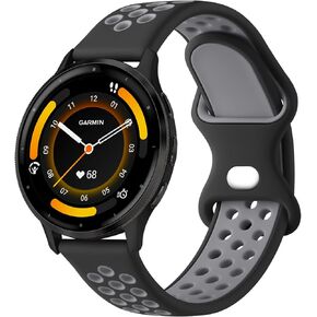 Vancle Bands Compatible with Garmin Vivoactive 4/Venu 3/Venu 2, Garmin Forerunner 265 255 Watch Band, Soft Silicone Sport Replacement Strap for Women Men