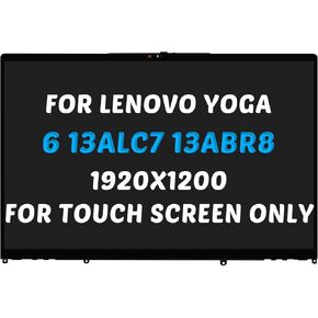 Replacement for Lenovo Yoga 6 13ALC7 13ABR8 Type 82UD 83B2 83B2001UUS 82UD0002US 5D10S39763 5D10S39766 1920x1200 13.3" 30 Pins 60Hz LED LCD Screen Display Digitizer Assembly (for Touch Screen Only)