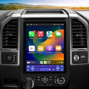 Android 13 [4GB+64GB] Car Radio for Ford F150 2015-2021, 12.1 Inch Stereo with CarPlay & Android Auto, SWC, DSP, Bluetooth, WiFi, MirrorLink
