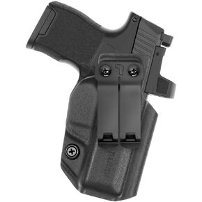 Tulster IWB Profile+ Holster in Right Hand fits: Sig P365 / P365X / SAS | Optic Compatible Inside The Waistband Appendix Concealed Carry Kydex Holster