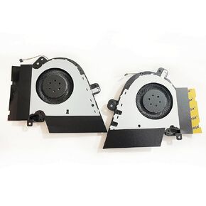 Fleshy Leaf CPU+GPU Cooling Fan Replacement for Asus Rog Zephyrus GX502G GX502GW GX502GV GX502LWS GX502LXS GU502GW GU502GV GU502LW GU502LV GU502LWS FLGN FLG9 FL6G FL6H FMJC FMJD DC12V