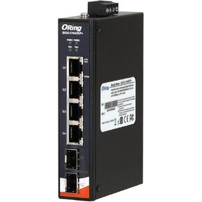 ORing Industrial 4-Ports 10/100/1000/2500Base-T(X) and 2-Ports 1G/10GBase-X SFP Unmanaged Gigabit Ethernet Switch, IDGS-C1042GP+, DIN-Rail, Fanless, IP40
