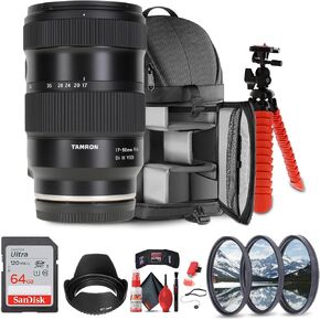 Tamron 17-50mm f/4 Di III VXD Lens (Sony E) (A068) + Accessories