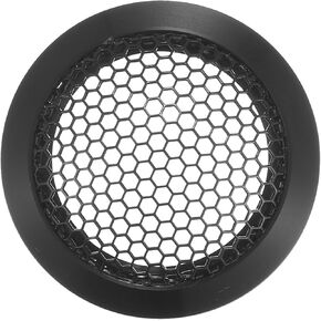 ACROPIX Universal 2" Car Speaker Grills Cover Mesh Round 2 Inch Audio Speaker Subwoofer Guard Protector Case Iron Aluminum Alloy Black - Pack of 1