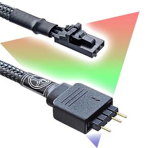 Standard 3-Pin ARGB Adapter for Corsair Commander Pro and Lighting Node Pro (Pack of 1)