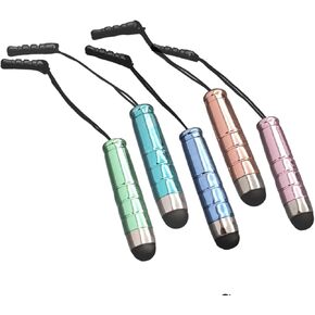 Universal Bullet Mini Stylus Touch Pen Stylus Pen for Smartphone Tablet iOS/Android Mobile Phone Cell Phone Devices with Touchscreen (Multicolor 5pcs)